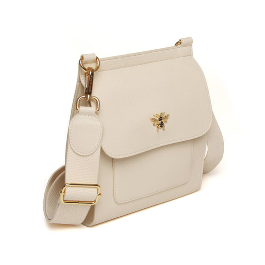 Alice Wheeler Bloomsbury Cross Body Bag - Cream