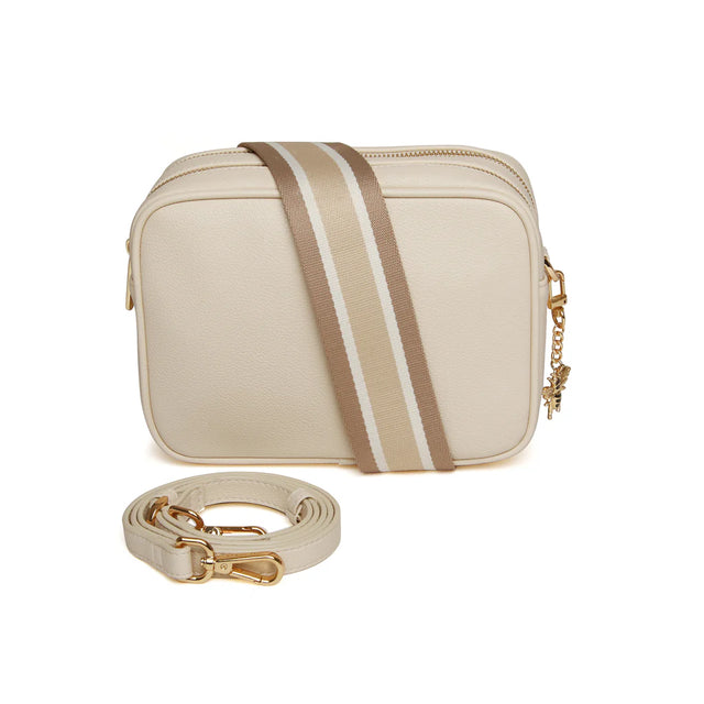 Alice Wheeler Soho Camera Cross Body Bag - Pastel Cream