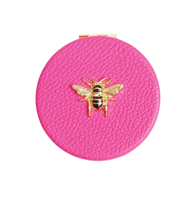 Alice Wheler Hot Pink - Round Mirror compact