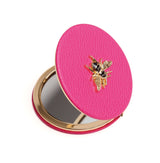 Alice Wheler Hot Pink - Round Mirror compact
