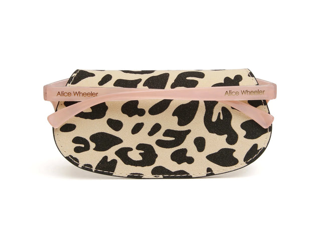 Alice Wheeler Leopard Light - Glasses case