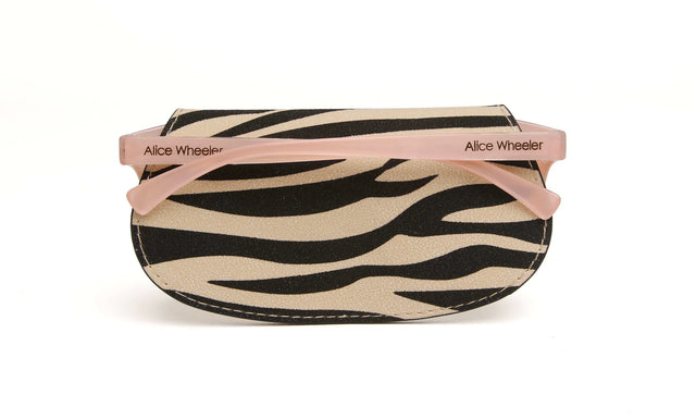 Alice Wheeler Light Zebra Print - Glasses case