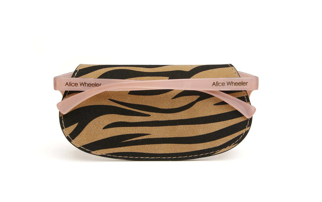 Alice Wheeler Dark Zebra Print - Glasses case