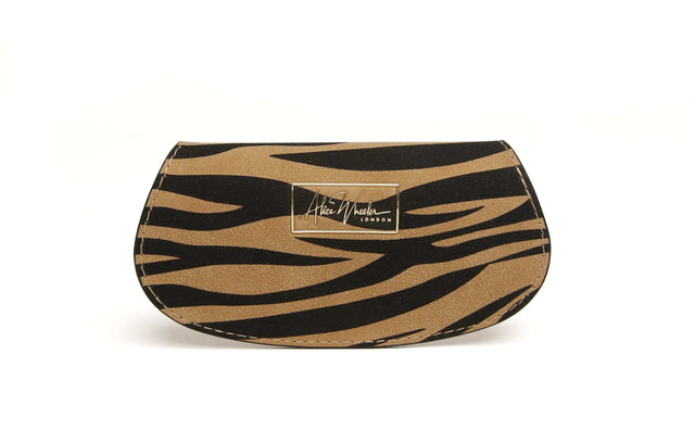 Alice Wheeler Dark Zebra Print - Glasses case
