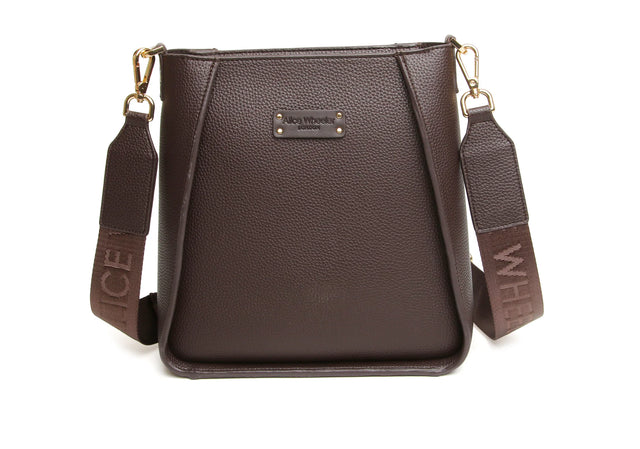 Alice Wheeler Chocolate - Kensington Cross Body Bag
