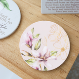 Splosh Blossom Ceramic Coaster Gold