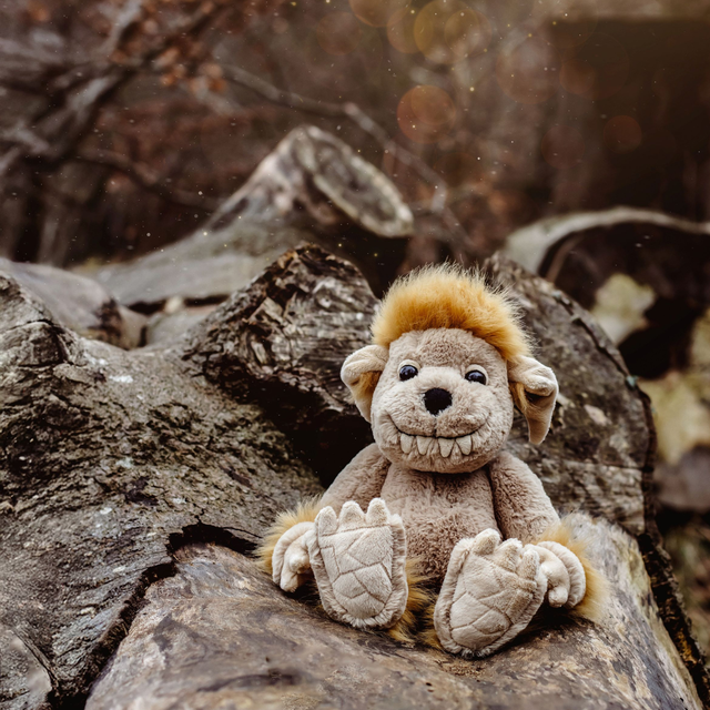 Bedrock Ogre lifestyle from 2025 Bearhouse by Charlie Bear Collection.