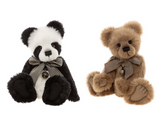 Bennett Bear and Cartwright Panda from the 2026 Plush Collection by Charlie Bear