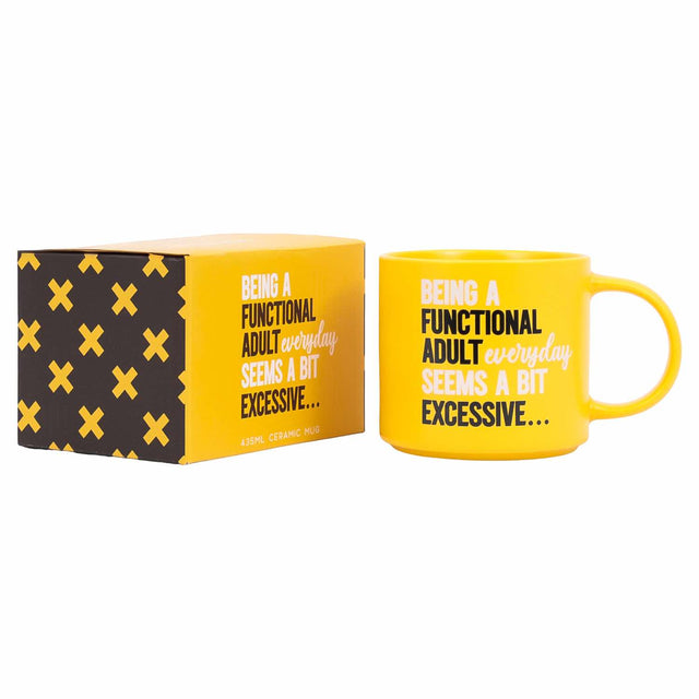 Splosh Cheeky Mug Functional and packaging – humorous mug for home or office use.
