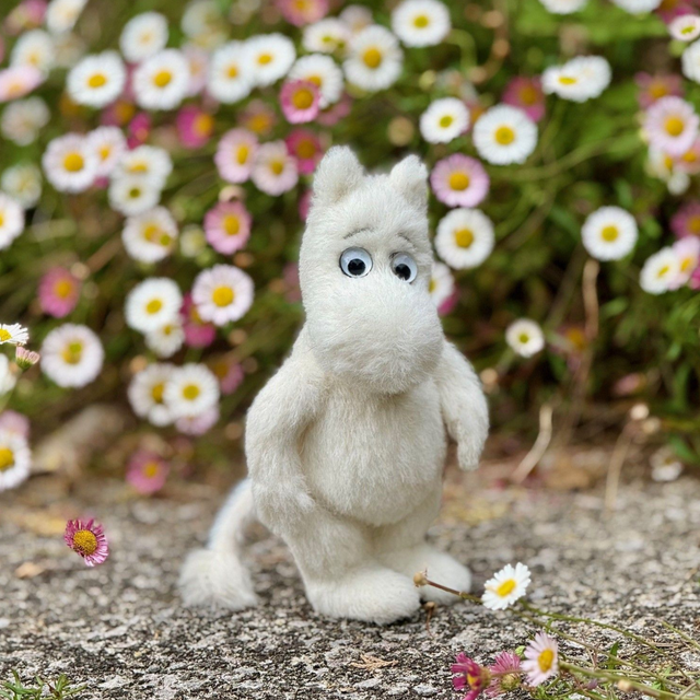 Moomintroll lifestyle from the Minimo Moomin Collection 2026 by Charlie Bear