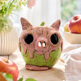 Gleneagles - Dark Matters Stoneware - Pink Gloom Pig - Tealight Holder