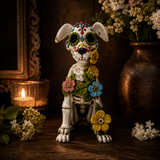 Gleneagles - Dark Matters - Sugar Bloom Dog - Polyresin Figurine