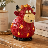 Gleneagles - Dark Matters Stoneware - Redmane Highland Cow - Tealight Holder