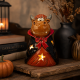 Gleneagles - Dark Matters Stoneware - Cloaked Cow - Tealight Holder