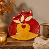Gleneagles - Dark Matters Stoneware - Crimson Fox - Plate