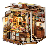 DG174 Henry's Chocolate ROBOTIME Rolife kits model of a chocolate shop with detailed interior and decorations.