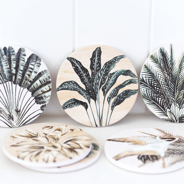 Splosh Exotic Ceramic Coaster Fern