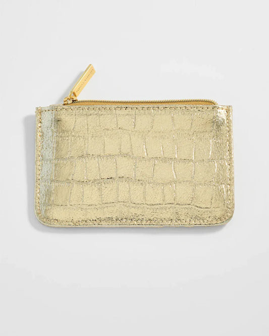 Estella Bartlett Card Purse - Gold Croc