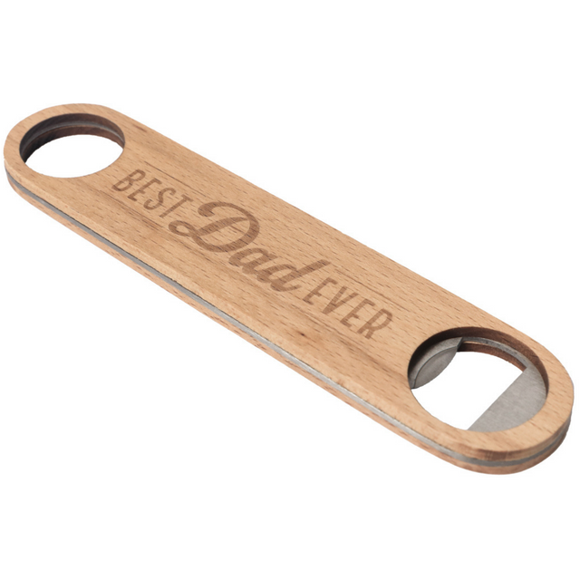 Splosh Wooden Bottle Opener - Best Dad Ever