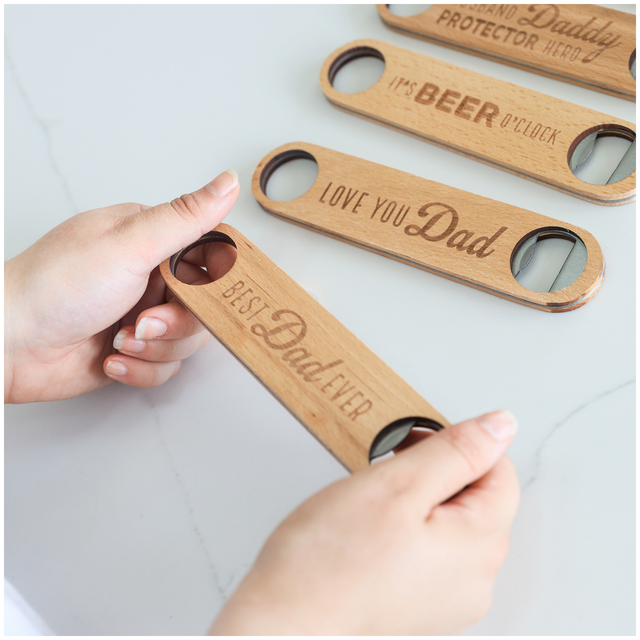 Splosh Wooden Bottle Opener - Best Dad Ever