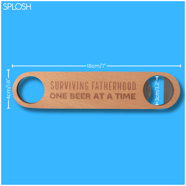 Splosh Wooden Bottle Opener - Surviving Fatherhood