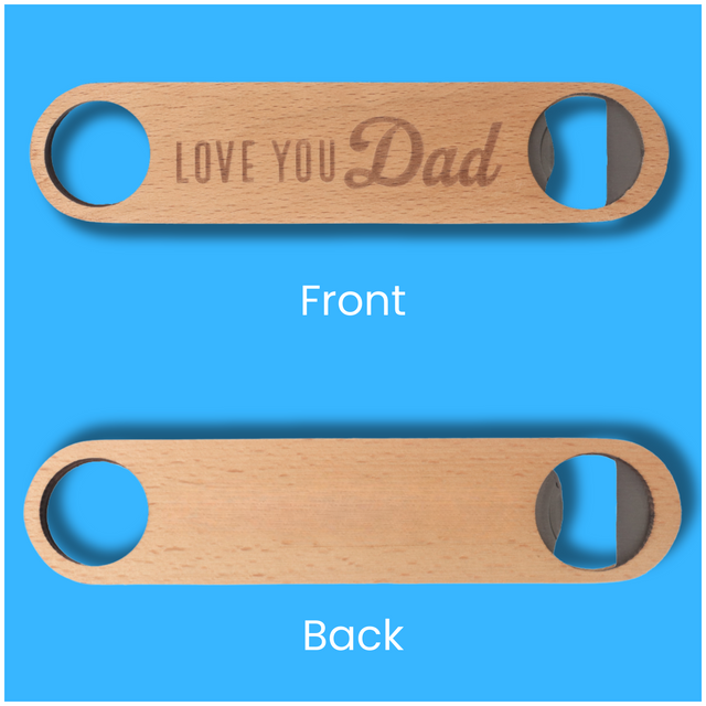 Splosh Wooden Bottle Opener - Love You Dad