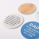 Splosh Dad Thank You Ceramic Coaster