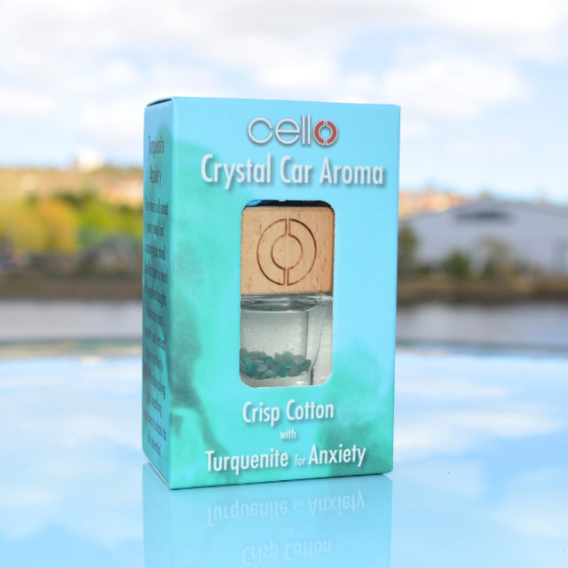 Cello Crystal Car Aroma - Crisp Cotton - Turquenite