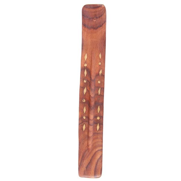 Incense Stick Burner - Sheesham Wood Diamonds Inlay