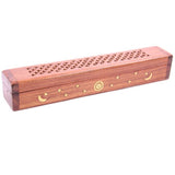 Sheesham Wood Ashcatcher Incense Sticks & Cones Burner Box