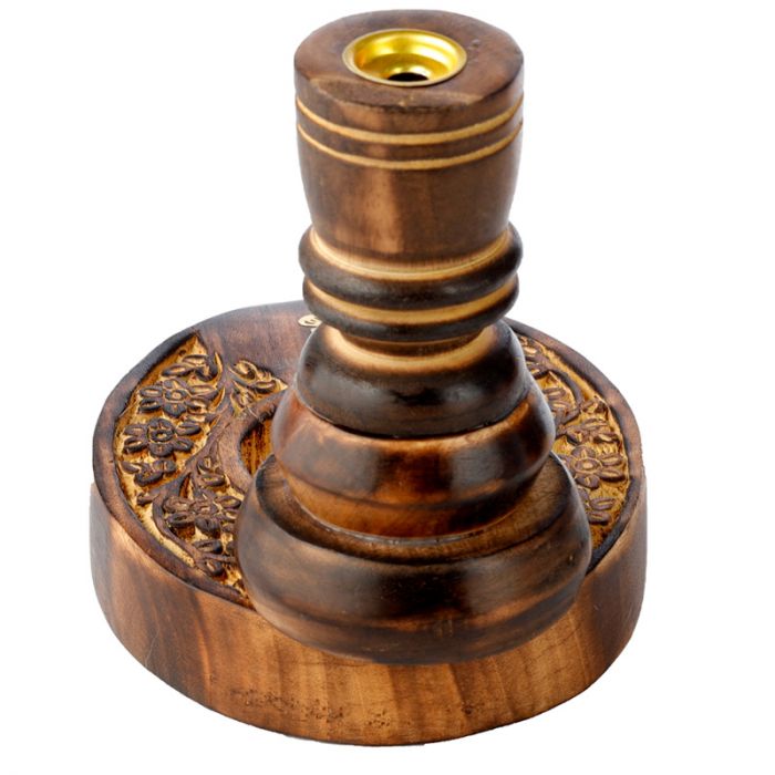 Backflow Incense Burner - Flower Garden Mango Wood | Collectables