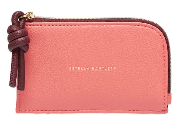 Estella Bartlett Knot Card Purse - Coral