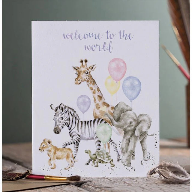 Wrendale Designs Welcome to the world Card
