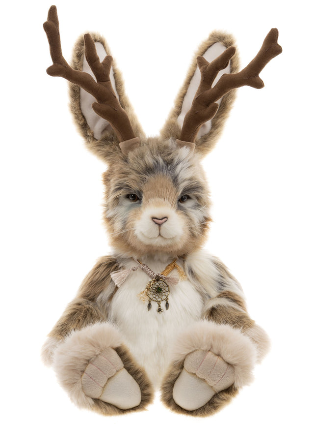 Jackalope front from the Charlie Bear Signature Collection 2026 Mythical Menagerie