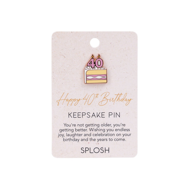 Splosh - Celebration Keepsake Pin - 40