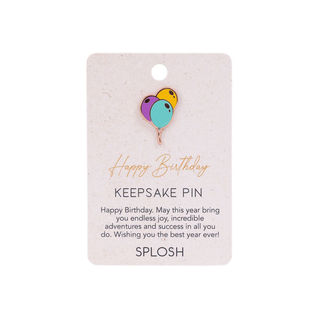 Splosh - Celebration Keepsake Pin - Happy Birthday