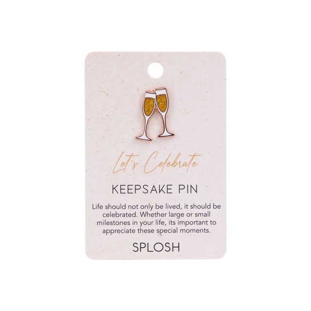 Splosh - Celebration Keepsake Pin - Champagne