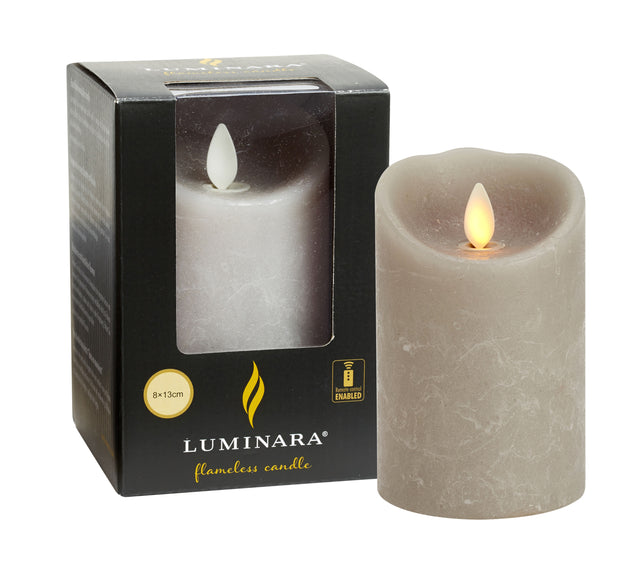 Luminara Indoor 3.0" x 5.0" Vintage Grey Candle