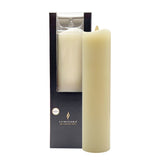 Luminara Indoor 2.0" x 8.0" Ivory Slim Pillar