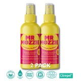 Mr Mozzie 2 Pack Insect Repellent Spray 75ml DEET Free, Natural, Vegan