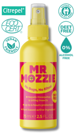 Mr Mozzie Insect Repellent Spray 75ml â€“ DEET Free, Natural, Vegan
