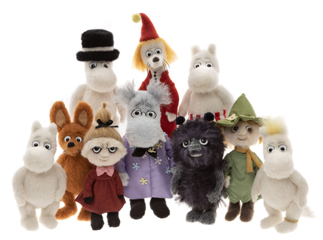 All characters from the MiniMo Moomin Collection 2026 by Charlie Bear
