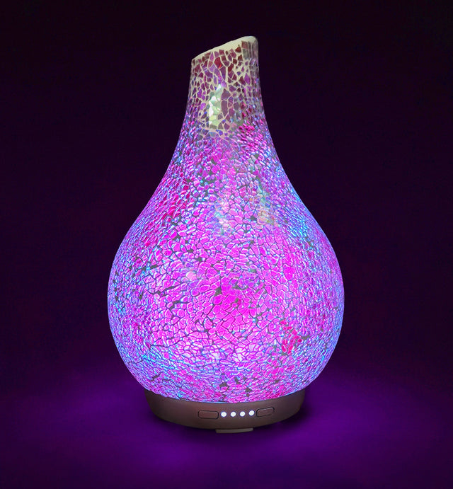 Multi-Colour Mosaic Glass Ultrasonic Diffuser - Large