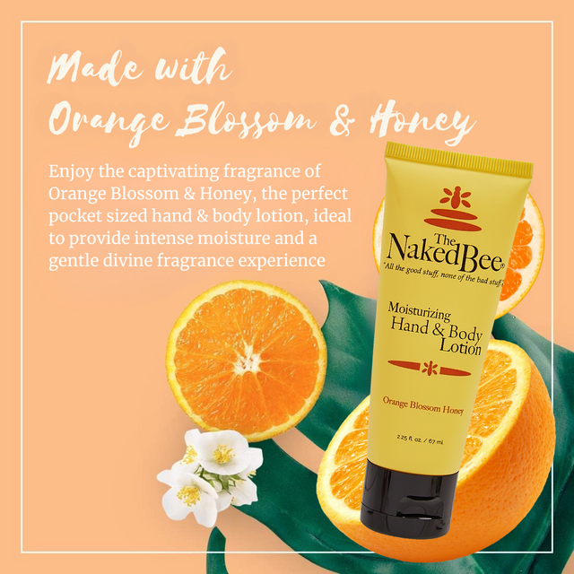 The Naked Bee Orange Blossom Honey Hand & Body Lotion 2.25oz