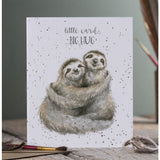 Wrendale Designs Little Card Big Hug (Sloth) Card