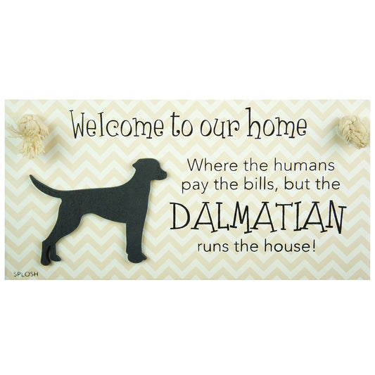 Splosh Dalmatian Dog Breed Hanging Sign