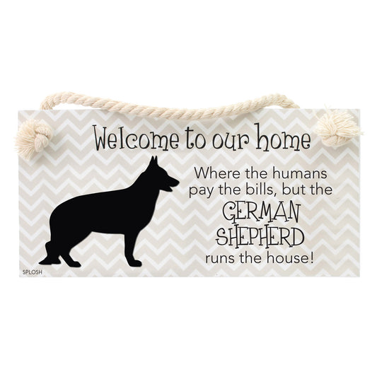 Splosh German Shepherd Dog Breed Hanging Sign