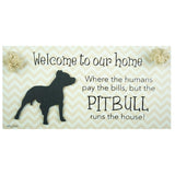 Splosh Pitbull Dog Breed Hanging Sign