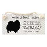 Splosh Pomeranian Dog Breed Hanging Sign