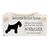 Splosh Schnauzer Dog Breed Hanging Sign